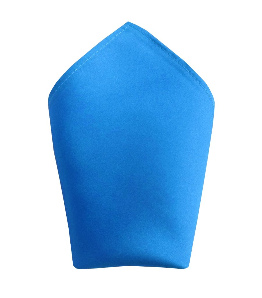 Satin Turquoise Italian Satin Wedding 8 inch Hanky Pocket Square