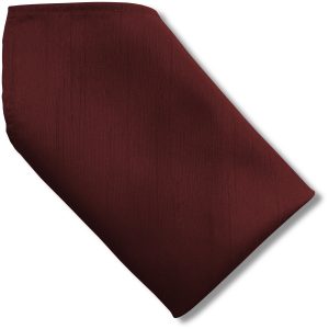 Dark Wine Dupion 8 inch Hanky Pocket Square