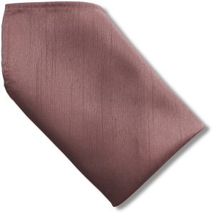 Dusty Pink Dupion 8 inch Hanky Pocket Square