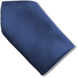 Ocean Blue Dupion 8 inch Hanky Pocket Square