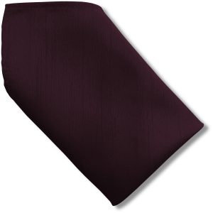 Prune Purple Dupion 8 inch Hanky Pocket Square