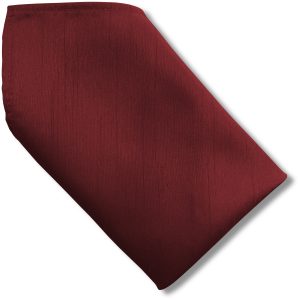 Ruby Red Dupion 8 inch Hanky Pocket Square