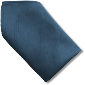 Teal Dupion 8 inch Hanky Pocket Square